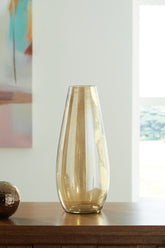 Bay Furniture Gallery - Ashley Furniture - Rhettman Vase - Vase / Amber - A2900005